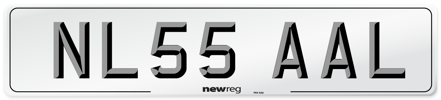 NL55 AAL Number Plate from New Reg